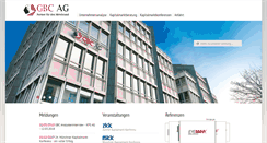 Desktop Screenshot of gbc-ag.de